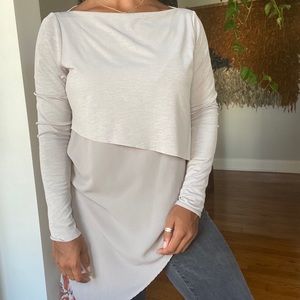 Zara W&B Asymmetric Blouse
